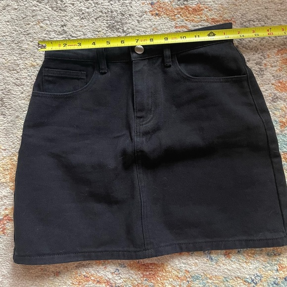 Mini denim black skirt size S - Picture 5 of 5